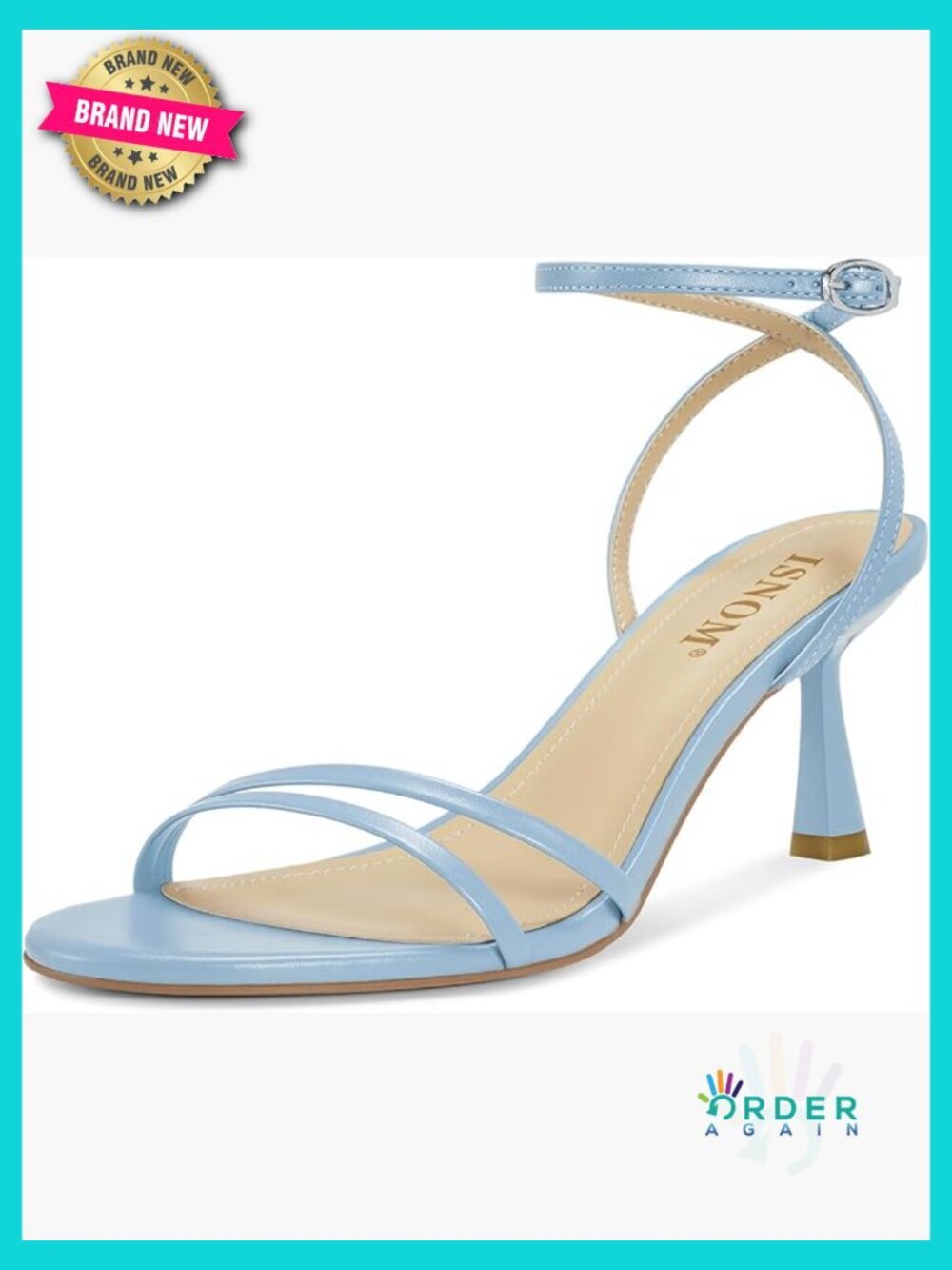 Strappy Kitten Heel Sandals Round Toe Adjustable Ankle Strap Party Dress Shoes